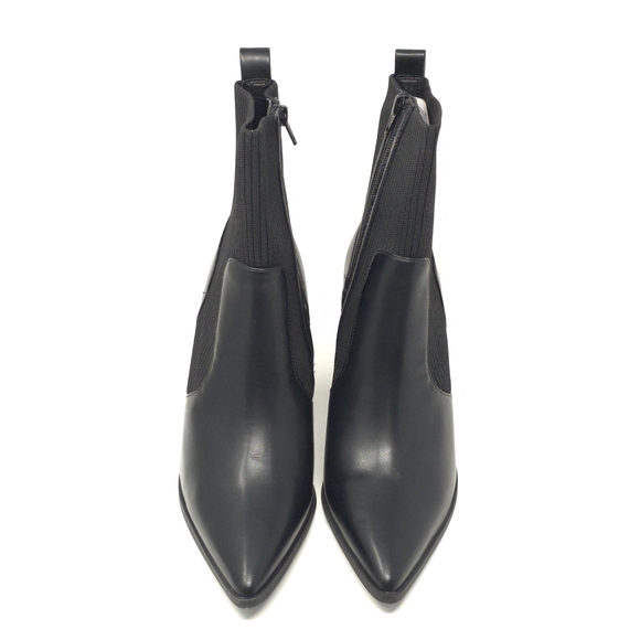 Wild Pair Trinityy Black Knit Pointed Toe Pull-On Booties 9.5M - Picture 7 of 13